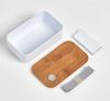 Lunchbox mit Fach, 19 x 12 x 7 cm, schwarz, ZELLER - ZELLER Bild 2
