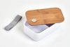 Lunchbox mit Fach, 19 x 12 x 7 cm, schwarz, ZELLER - ZELLER Bild 3