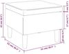 vidaXL Hocker mit Holzbeinen Hellgrau Samt [329457] Bild 5