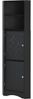 BBWL Eckschrank Moderner Bad-Eckschrank 36,5 x 36,5 x 155 cm (wasserdicht & feuchtigkeitsresistent, mit 2 Ablagefächern und verstellbarem Einlegeboden, kippsicher, minimalistisches Design, platzsparender Dreiecksschrank für Bad, Flur & Wohnzimmer, einfache... Bild 2