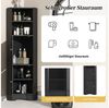 BBWL Eckschrank Moderner Bad-Eckschrank 36,5 x 36,5 x 155 cm (wasserdicht & feuchtigkeitsresistent, mit 2 Ablagefächern und verstellbarem Einlegeboden, kippsicher, minimalistisches Design, platzsparender Dreiecksschrank für Bad, Flur & Wohnzimmer, einfache... Bild 3