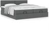 vidaXL Ottoman-Bett mit Matratzen Dunkelgrau 160x200 cm Stoff 3311967 Bild 4