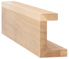 Wandregal Ell aus Eichenholz, 50 cm Bild 3