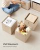 SONGMICS Aufbewahrungsbox mit Griff, 6er Set, Vliesstoff sandbeige, 30 x 30 x 30 cm Bild 3