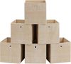SONGMICS Aufbewahrungsbox mit Griff, 6er Set, Vliesstoff sandbeige, 30 x 30 x 30 cm Bild 1