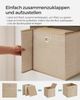 SONGMICS Aufbewahrungsbox mit Griff, 6er Set, Vliesstoff sandbeige, 30 x 30 x 30 cm Bild 4
