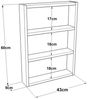 Küchenregal Lappajärvi mit 3 Ablageflächen 60 x 43 x 9 cm Betonoptik [en. casa] Bild 4