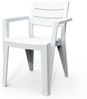 Dmora Set mit 6 Gartenstühlen Courtenay, Gartensitz, Outdoor-Stuhl, Outdoor-Sessel, 62x59 h79 cm, Weiß Bild 4