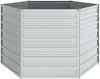 vidaXL Garten-Hochbeet 129x77 cm Verzinkter Stahl Silber 316898 Bild 4
