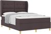vidaXL Boxspringbett mit Matratze Dunkelbraun 200 x 140 cm Stoff 3340756 Bild 2