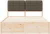 vidaXL Bettgestell mit gepolstertem Kopfteil Taupe 135 x 190 cm 3398207 Bild 5