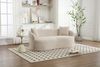 riess-ambiente 2-Sitzer ELEMENTAL 180 cm champagner beige – Sofa, Bouclébezug, modern, Einzelartikel 1 Teile, edle Couch mit Strick‑Bezug & Kissen – ideal für Wohnzimmer & Lounge Bild 2