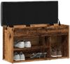 vidaXL Schuhbank Altholz-Optik 82x32x45,5 cm Holzwerkstoff 857627 Bild 3