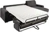 Vente-unique - CALITO Sofa SamtStoff Grau - B 223 cm152 cm x H 90 cm x L 278 cm Bild 4