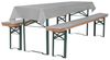 TexDeko Bankauflage Bierbankauflagen-Set mit Tischdecke 100x250cm (universal) 3TLG Set, (Set, 2x Auflage + 1x Tischdecke), blickdicht & waschbar Bild 4
