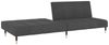 vidaXL Schlafsofa 2-Sitzer Dunkelgrau Samt 375875 Bild 4