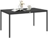 Outsunny Gartentisch Esstisch für 6 Personen (Terrassentisch, 1-St, Balkontisch), aus Alu, Dunkelgrau, 145 x 90 x 74 cm Bild 2