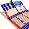 stabiler Lattenrost 100% BUCHE Lattenrahmen - Kopfteil verstellbar - SCHULTERFRÄSUNG, 7 Zonen, 42 Federleisten, Härte-Regulierung, Mittelgurt - VARIO SLEEP BEST 42® unmontiert (70x190 cm) Bild 4