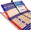 stabiler Lattenrost 100% BUCHE Lattenrahmen - Kopfteil verstellbar - SCHULTERFRÄSUNG, 7 Zonen, 42 Federleisten, Härte-Regulierung, Mittelgurt - VARIO SLEEP BEST 42® unmontiert (70x190 cm) Bild 5