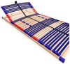 stabiler Lattenrost 100% BUCHE Lattenrahmen - Kopfteil verstellbar - SCHULTERFRÄSUNG, 7 Zonen, 42 Federleisten, Härte-Regulierung, Mittelgurt - VARIO SLEEP BEST 42® unmontiert (70x190 cm) Bild 2