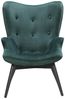 Sessel Metall und Polyester Grün und Schwarz Bild 2