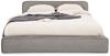 IDIMEX Polsterbett CURSIO, Doppelbett 140x200 cm mit Lattenrost in Cord-Optik Grau Bild 2