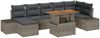 vidaXL Garten-Sofa-Set mit Kissen 8 pcs Grau und Braun 3349992 Bild 2