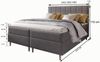 Masseno Boxbett IBIZA 180x200 cm mit Bonell Matratze und Topper Bild 3