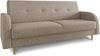 Schlafsofa Kelso - Sofa mit Bettkasten und Schlaffunktion, Bettsofa, Schlafcouch mit Holzfüße (Beige (Twist 02)) Bild 2