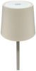 Coen Bakker Deco BV LED Außen-Tischleuchte Portable Light, mehrere Helligkeitsstufen, LED, warmweiß, kaltweiß, neutralweiß, USB dimmbar touch Metall sand matt 40 LED 26,5cm Bild 3