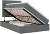 vidaXL Aufbewahrungsbett mit Matratze Dunkelgrau 120 x 200 cm 3371773 Bild 2