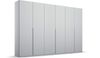 rauch Kleiderschrank; Drehtürenschrank PURISMA, 6-türig, Seidengrau, inkl. Innenspiegel und weiteres Zubehör, 301x223x60xcm Bild 3