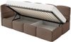 Selsey 'Cloudy' Kinderbett 90x200, Rausfallschutz, Kopfteil links, Braun Bild 4