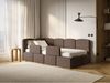 Selsey 'Cloudy' Kinderbett 90x200, Rausfallschutz, Kopfteil links, Braun Bild 3