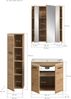 Badkombination (B/H/T: 105x185x46 cm) in Artisan Oak Nachbildung und Artisan Oak Nachbildung Bild 4