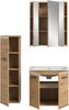 Badkombination (B/H/T: 105x185x46 cm) in Artisan Oak Nachbildung und Artisan Oak Nachbildung Bild 3
