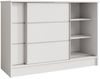 Beautysofa Kommode MIRELA mit 2 Schiebetüren (in 100 cm, 120 cm oder 160 cm, verschiedene Farben), mit dekorativen Sprossen Bild 3