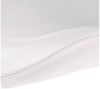 Physa Andria White Rollhocker mit Lehne Arbeitshocker mit Rollen höhenverstellbar Sitzhocker mit Rückenlehne (weiß, polierter Stahl, PVC-Bezug, 360° drehbare Rollen, Variable Sitzhöhe) Bild 2
