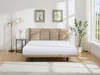 Vente-unique - NISATIO Bett Stoff Beige - B 218 cm x H 107 cm x L 166 cm Bild 2