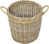 großer Rattankorb "Koboo Grey" 50 cm hoch, Rattan Aufbewahrungskorb, Wäschekorb, Spielzeugkorb, Übertopf Bild 2
