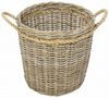 großer Rattankorb "Koboo Grey" 50 cm hoch, Rattan Aufbewahrungskorb, Wäschekorb, Spielzeugkorb, Übertopf Bild 3