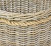 großer Rattankorb "Koboo Grey" 50 cm hoch, Rattan Aufbewahrungskorb, Wäschekorb, Spielzeugkorb, Übertopf Bild 5