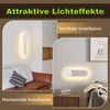 Nettlife LED Wandleuchte LED Wandleuchte Treppenhaus 12W 41cm 3000K, LED fest integriert, Warmweiß Bild 2
