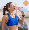 CodiCile Trinkflasche BPA-frei 1 Liter Sport Wasserflasche Auslaufsicher 1L Bild 2