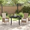 vidaXL Garten Essgruppe mit Kissen 3 pcs Beige Poly-Rattan 3379457 Bild 4