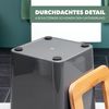 Kosmetikeimer CALVI aus Bambus und Kunststoff | Abfalleimer | Mülleimer 5,5 Liter, grau Bild 4