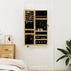 vidaXL Schmuckschrank mit Spiegel Wandmontage 37,5x10x106 cm 353219 Bild 3
