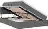 vidaXL LED-Speicherbett mit Matratze Dunkelgrau 140 x 190 cm Stoff 3371206 Bild 2
