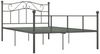 vidaXL Bettgestell Grau Metall 160×200 cm [284534] Bild 2