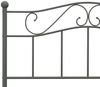 vidaXL Bettgestell Grau Metall 160×200 cm [284534] Bild 5